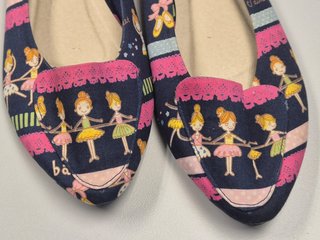 Bailarinas de tela estampadas Talla 36 como nuevas