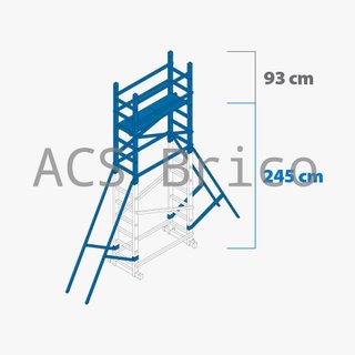Andamio Modular Aluminio - 4,45 Metros - Pack A+B