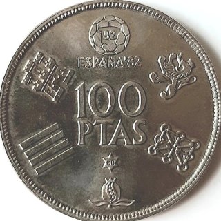Moneda 100 Pesetas España 82