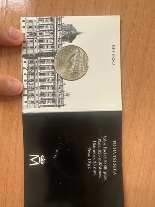Cartera 2000 Pesetas Plata FNMT 1995