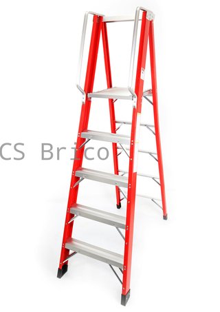 Escalera Fibra Tijera 2x5 - 1,42 Metros - 10401 - Mader