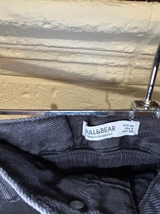 Shorts vaqueros negros con cinturón