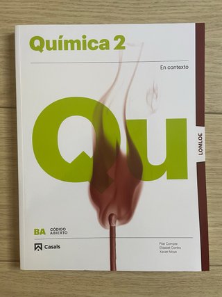 Química 2, libro texto castellano bachillerato.