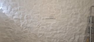 Piedra caliza blanca irregular