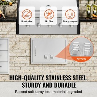 Sportello di accesso per barbecue, 610x432 mm, spo
