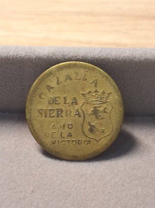 Moneda 10 Céntimos Cazalla de la Sierra Guerra