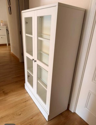 Vitrina HAVSTA Ikea Cristal Blanco