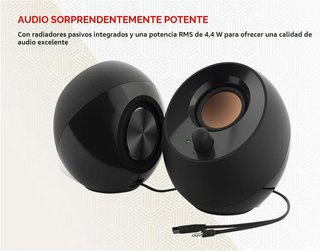 Creative Labs Pebble 4.4W Negro Altavocces PC USB