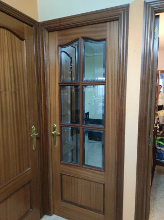 Lote de 3 puertas de madera