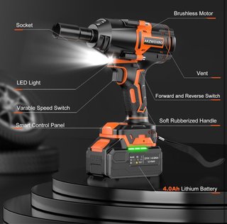 Llave de impacto a batería 1000Nm