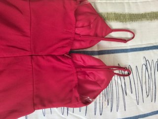 Vestido largo fiesta rojo. Usado 1 vez