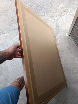 Quadro dipinto a mano su piastrelle