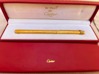 Penna Cartier placcata in oro
