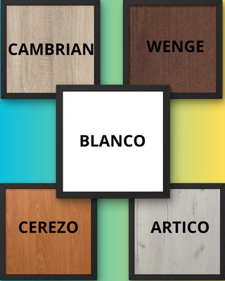 Armario blanco 2 puertas y 2 cajones