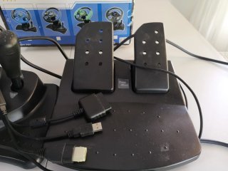Volante Playstation con Pedales y Palanca