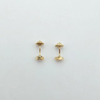 Pendientes de Oro 18K, Rosca, 0,47gr, 4,2mm