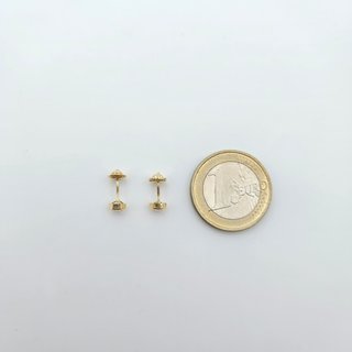 Pendientes de Oro 18K, Rosca, 0,47gr, 4,2mm