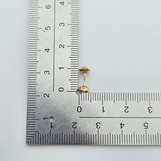 Pendientes de Oro 18K, Rosca, 0,47gr, 4,2mm