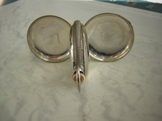 RELOJ DE BOLSILLO PLATA MACIZA 3 TAPAS AÑO 1880