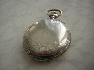 RELOJ DE BOLSILLO PLATA MACIZA 3 TAPAS AÑO 1880