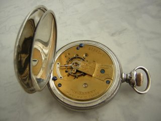 RELOJ DE BOLSILLO PLATA MACIZA 3 TAPAS AÑO 1880