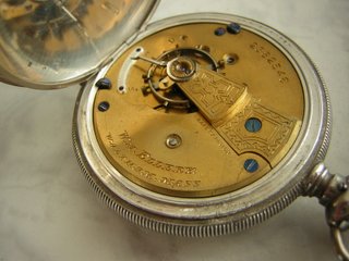 RELOJ DE BOLSILLO PLATA MACIZA 3 TAPAS AÑO 1880
