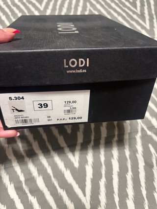 Zapatos Lodi Negros Talla 39 ( Usados 1 vez)