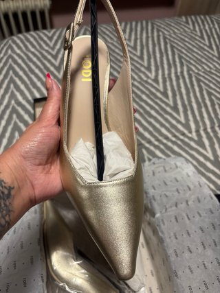 Zapatos Lodi nuevos dorados tacón fiesta 39