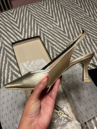 Zapatos Lodi nuevos dorados tacón fiesta 39