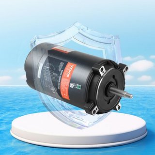 Motor de Bomba de Piscina de 0.75 HP, Marco 56J, 115V(8 Amperios)/230V(4 Amperios) 3450 RPM, 60Hz, Factor de Servicio 1.5, Condensador 80μF/250V, Motor de Reemplazo de Flange Redonda de Rotación CCW