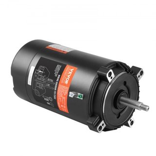Motor de Bomba de Piscina de 0.75 HP, Marco 56J, 115V(8 Amperios)/230V(4 Amperios) 3450 RPM, 60Hz, Factor de Servicio 1.5, Condensador 80μF/250V, Motor de Reemplazo de Flange Redonda de Rotación CCW