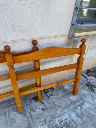 2 Cabeceros de madera 90