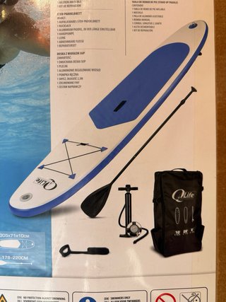 Alquiler tabla Paddle Surf Hinchable Completa