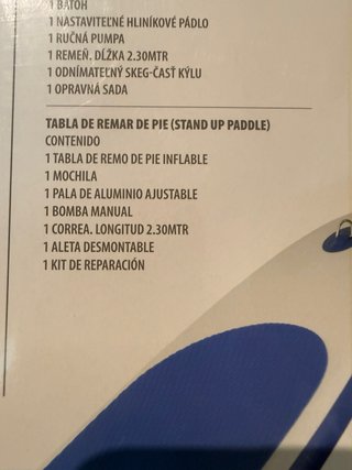 Alquiler tabla Paddle Surf Hinchable Completa