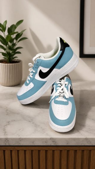 Nike Air Force 1 Azul y Blanco
