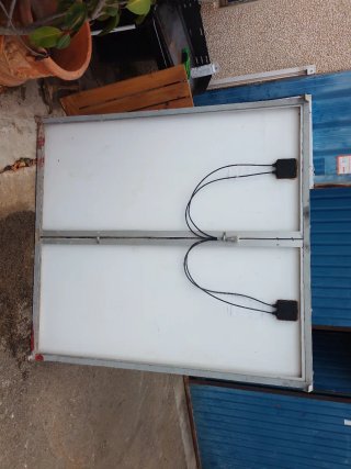 Placa solar doble