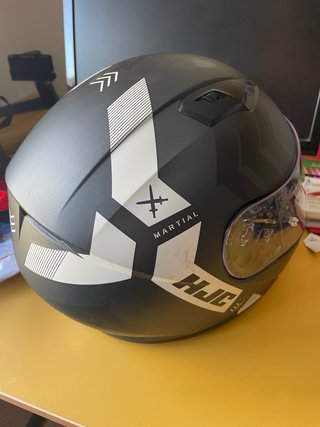Casco de moto HJC negro talla xs
