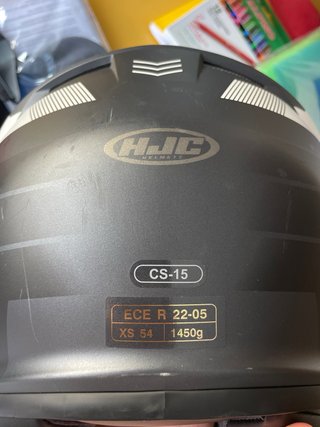 Casco de moto HJC negro talla xs