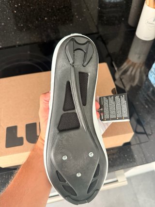 Zapatillas Ciclismo LUCK Blancas Número 42