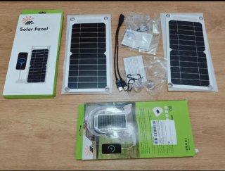 Kit 2 Paneles Solares + 2 Cables USB unificadores.