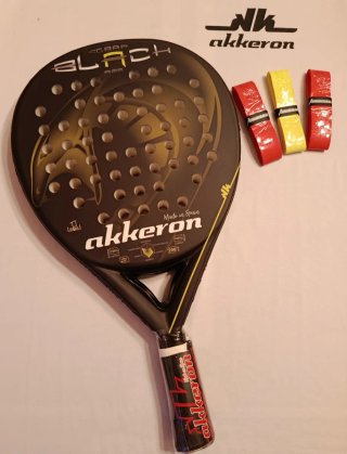 PALA DE PADEL AKKERON COBRA BLACK A22.