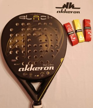 PALA DE PADEL AKKERON COBRA BLACK A22.