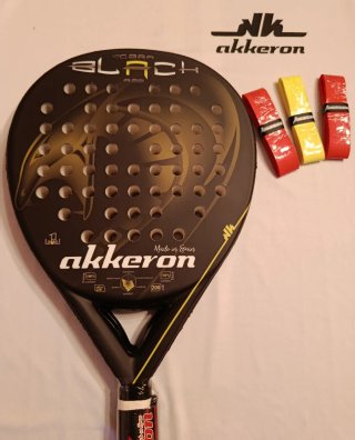 PALA DE PADEL AKKERON COBRA BLACK A22.