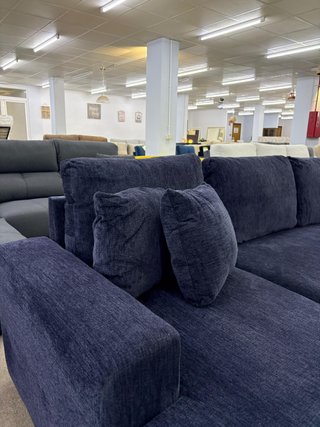 NUEVO!! MONTAJE incl. SOFÁ CAMA Chaise Longue Azul
