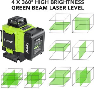 Nivel Láser Fellat Verde 360°