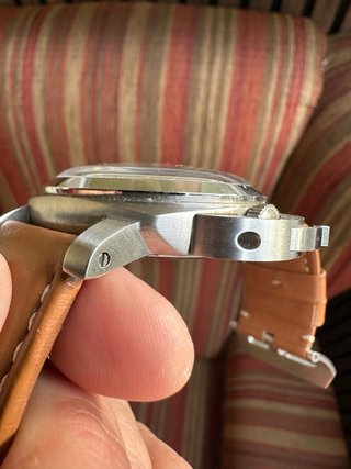 Reloj estilo Panerai Luminor Negro/plata