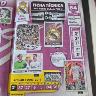 Álbum Liga Este 2014-15 con 450 cromos