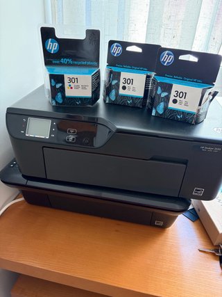 2 Impresoras HP + Cartuchos Originales 301