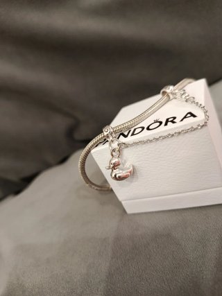 Catenina sicurezza Pandora argento