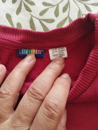 Sudadera Roja Manga Larga